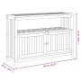 Mesa consola de jardín madera maciza acacia 110x35x75 cm de , Mesas de jardín - Ref: Foro24-319697, Precio: 211,34 €, Descuen...