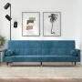 Schlafsofa mit blauen Samtkissen von , Sofas - Ref: Foro24-351856, Preis: 326,93 €, Rabatt: %