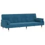 Schlafsofa mit blauen Samtkissen von , Sofas - Ref: Foro24-351856, Preis: 326,93 €, Rabatt: %