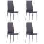 Conjunto de mesa y sillas de comedor 5 piezas gris de , muebles para cocinas y comedores - Ref: Foro24-281695, Precio: 218,32...