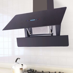 Campana extractora con pantalla táctil negro 900 mm de , Extractores - Ref: Foro24-242722, Precio: 344,95 €, Descuento: %