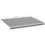 Tela de repuesto para toldo gris antracita y blanco 3,5x2,5 m de , Toldos - Ref: Foro24-311986, Precio: 36,48 €, Descuento: %