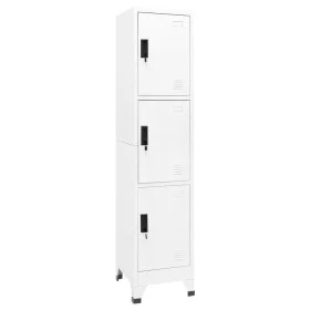 Taquilla de acero blanco 38x45x180 cm de , Taquillas y armarios de almacenamiento - Ref: Foro24-339780, Precio: 166,21 €, Des...