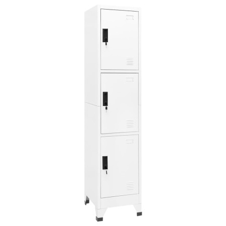 Taquilla de acero blanco 38x45x180 cm de , Taquillas y armarios de almacenamiento - Ref: Foro24-339780, Precio: 162,91 €, Des...