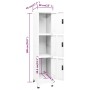 Taquilla de acero blanco 38x45x180 cm de , Taquillas y armarios de almacenamiento - Ref: Foro24-339780, Precio: 162,91 €, Des...