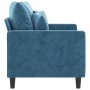 Sofá de 2 plazas terciopelo azul 120 cm de , Sofás - Ref: Foro24-359302, Precio: 195,56 €, Descuento: %
