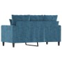Sofá de 2 plazas terciopelo azul 120 cm de , Sofás - Ref: Foro24-359302, Precio: 195,56 €, Descuento: %