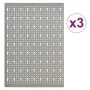 Tableros de clavijas para pared 3 unidades acero 40x58 cm by , Tool Organization and Storage - Ref: Foro24-145349, Price: 37,...