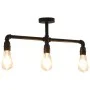 Lámpara de techo negra 3 bombillas E27 de vidaXL, Lámparas - Ref: Foro24-281628, Precio: 47,65 €, Descuento: %