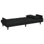 Sofá cama con reposabrazos terciopelo negro de , Sofás - Ref: Foro24-351948, Precio: 284,69 €, Descuento: %
