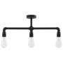 Lámpara de techo negra 3 bombillas E27 de vidaXL, Lámparas - Ref: Foro24-281628, Precio: 48,41 €, Descuento: %