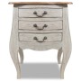 Mesita de noche de madera maciza reciclada de vidaXL, Mesitas de noche - Ref: Foro24-244504, Precio: 190,24 €, Descuento: %