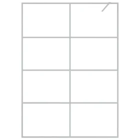 Mampara de ducha vidrio ESG transparente plateado 140x195 cm de , Paredes y mamparas de ducha - Ref: Foro24-152139, Precio: 1...