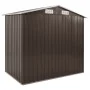 Cobertizo de jardín con estantería hierro marrón 205x130x183 cm de , Cobertizos - Ref: Foro24-47105, Precio: 248,09 €, Descue...