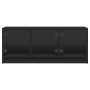 Mueble de TV con puertas de vidrio negro 102x37x42 cm de , Muebles TV - Ref: Foro24-836407, Precio: 74,91 €, Descuento: %