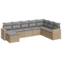 Juego de sofás de jardín con cojines beige 8 pzas ratán PE de , Sofás modulares de exterior - Ref: Foro24-3251696, Precio: 53...