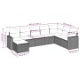 Juego de sofás de jardín con cojines beige 8 pzas ratán PE de , Sofás modulares de exterior - Ref: Foro24-3251696, Precio: 53...