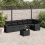Set de comedor de jardín 7 pzas y cojines ratán sintético negro de , Conjuntos de jardín - Ref: Foro24-3218985, Precio: 446,4...