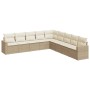 Set de sofás de jardín 9 pzas con cojines ratán sintético beige de , Conjuntos de jardín - Ref: Foro24-3219078, Precio: 571,8...