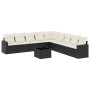 Set de sofás de jardín 10 pzas cojines ratán sintético negro de , Conjuntos de jardín - Ref: Foro24-3219086, Precio: 548,81 €...
