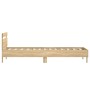 Cama con cabecero madera de ingeniería roble Sonoma 75x190 cm de , Camas y somieres - Ref: Foro24-838570, Precio: 72,13 €, De...
