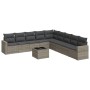 Set de sofás de jardín 10 pzas con cojines ratán sintético gris de , Conjuntos de jardín - Ref: Foro24-3219090, Precio: 575,2...