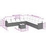 Set de sofás de jardín 10 pzas con cojines ratán sintético gris de , Conjuntos de jardín - Ref: Foro24-3219090, Precio: 575,2...