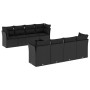 Set de sofás de jardín 8 piezas y cojines ratán sintético negro de , Conjuntos de jardín - Ref: Foro24-3217305, Precio: 559,8...