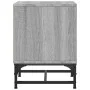 Mesita de noche con puerta de vidrio gris Sonoma 35x37x50 cm de , Mesitas de noche - Ref: Foro24-836528, Precio: 28,00 €, Des...