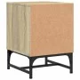 Mesitas noche con puertas vidrio 2 uds roble Sonoma 35x37x50 cm de , Mesitas de noche - Ref: Foro24-836523, Precio: 45,30 €, ...