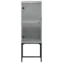 Armario auxiliar con puerta vidrio gris hormigón 35x37x100 cm de , Aparadores - Ref: Foro24-836556, Precio: 50,90 €, Descuent...