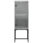 Armario auxiliar con puerta vidrio gris hormigón 35x37x100 cm de , Aparadores - Ref: Foro24-836556, Precio: 51,53 €, Descuent...