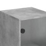 Armario auxiliar con puerta vidrio gris hormigón 35x37x100 cm de , Aparadores - Ref: Foro24-836556, Precio: 51,53 €, Descuent...