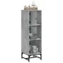 Aparador con puertas de vidrio gris hormigón 35x37x120 cm de , Aparadores - Ref: Foro24-836563, Precio: 70,34 €, Descuento: %