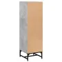 Aparador con puertas de vidrio gris hormigón 35x37x120 cm de , Aparadores - Ref: Foro24-836563, Precio: 70,34 €, Descuento: %