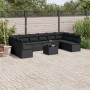 Set de sofás de jardín 11 pzas y cojines ratán sintético negro de , Conjuntos de jardín - Ref: Foro24-3249934, Precio: 644,91...