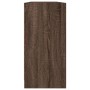 Estantería con puertas madera marrón roble 204x37x75 cm de , Aparadores - Ref: Foro24-3206537, Precio: 205,86 €, Descuento: %