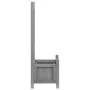 Jardinera con enrejado madera maciza de abeto gris de , Maceteros y jardineras - Ref: Foro24-365483, Precio: 46,55 €, Descuen...
