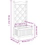 Jardinera con enrejado madera maciza de abeto gris de , Maceteros y jardineras - Ref: Foro24-365483, Precio: 48,90 €, Descuen...