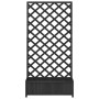 Jardinera con enrejado madera maciza de abeto negro de , Maceteros y jardineras - Ref: Foro24-365481, Precio: 108,85 €, Descu...