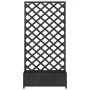 Jardinera con enrejado madera maciza de abeto negro de , Maceteros y jardineras - Ref: Foro24-365481, Precio: 130,66 €, Descu...
