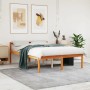 Cama para mayores madera maciza de pino marrón cera 135x190 cm de , Camas y somieres - Ref: Foro24-844153, Precio: 129,49 €, ...