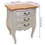 Mesita de noche de madera maciza reciclada de vidaXL, Mesitas de noche - Ref: Foro24-244504, Precio: 190,24 €, Descuento: %