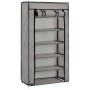 Mueble zapatero con funda de tela gris 58x28x106 cm de vidaXL, Zapateros y organizadores de calzado - Ref: Foro24-282430, Pre...