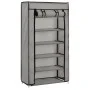 Mueble zapatero con funda de tela gris 58x28x106 cm de vidaXL, Zapateros y organizadores de calzado - Ref: Foro24-282430, Pre...