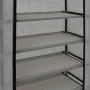 Mueble zapatero con funda de tela gris 58x28x106 cm de vidaXL, Zapateros y organizadores de calzado - Ref: Foro24-282430, Pre...