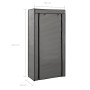 Mueble zapatero con funda de tela gris 58x28x106 cm de vidaXL, Zapateros y organizadores de calzado - Ref: Foro24-282430, Pre...