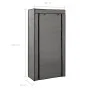 Mueble zapatero con funda de tela gris 58x28x106 cm de vidaXL, Zapateros y organizadores de calzado - Ref: Foro24-282430, Pre...