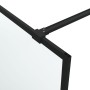 Mampara de ducha vidrio ESG esmerilado negro 100x195 cm de , Paredes y mamparas de ducha - Ref: Foro24-152112, Precio: 172,78...