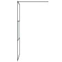 Mampara de ducha vidrio ESG semiesmerilado negro 90x195 cm de , Paredes y mamparas de ducha - Ref: Foro24-152106, Precio: 145...